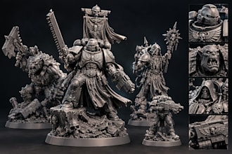 3d sculpt your warhammer models miniature figurines, dnd character stl 3d print