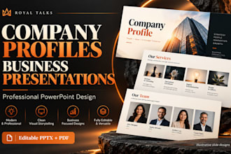 design a company profile or business presentation