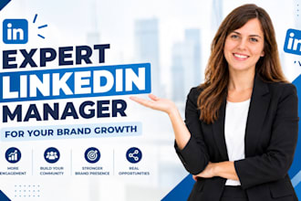 be your your expert linkedin manager for your brand growth
