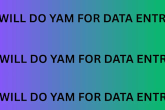 do yam for data entry
