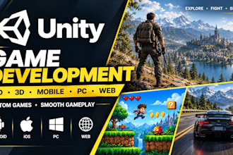 do unity game development for 2d 3d mobile pc web games