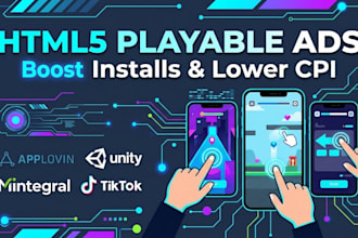build HTML5 playable ads for applovin unity mintegral and tiktok