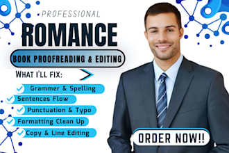 proofread, edit romance, dark romance, romantasy fiction novel