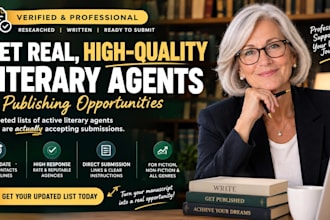 research literary agents and prepare your book submission package