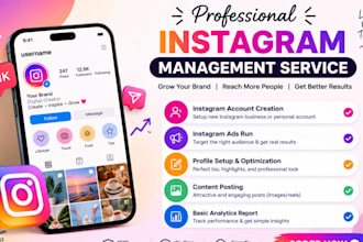 set up your instagram account and manage instagram marketing