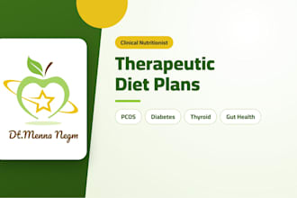 create a therapeutic diet plan for pcos, diabetes and gut health