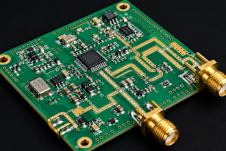 design rf pcb, antenna pcb, microwave pcb, rf routing, gerber file