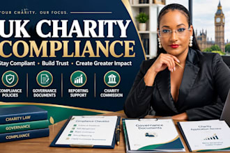 prepare UK charity compliance policies governance reporting documents
