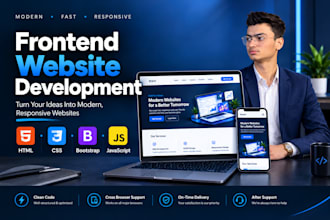 a responsive frontend website