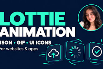 lottie json animation animated icons gif ui animation for websites and apps