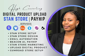 setup payhip, payhip store design, payhip website design, stan store marketing