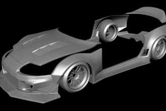 design custom car bumpers, 3d car model spoilers, fenders,side skirts body kits