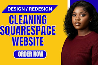 build a modern squarespace cleaning service website