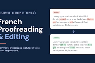 proofread and polish your french website or product descriptions