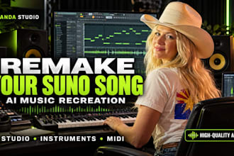 remake your suno ai song, recreate ai music with high quality audio