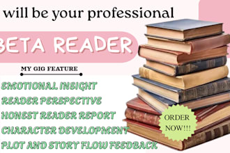 beta read and critique your novel or romance book