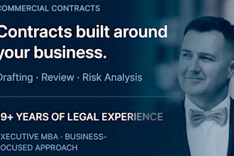 draft commercial contracts and business agreements