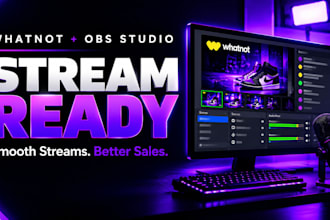 configure obs for seamless whatnot live auctions