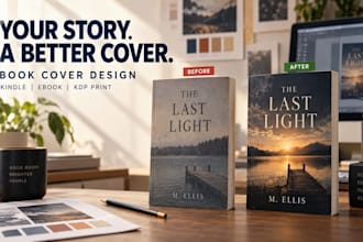 do book cover design, kindle cover design, ebook cover for KDP and print