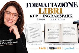 formattare il tuo libro per amazon KDP e ingramspark, ebook e cartaceo
