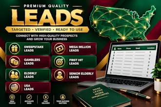 sweeps leads, first hit leads, gambler leads, mega million leads, USA leads,lead
