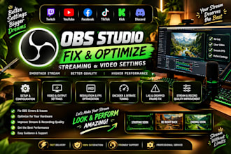 fix and optimize obs studio streaming and video settings