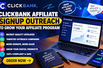 do clickbank affiliate signup outreach to grow your affiliate program