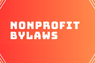 draft custom nonprofit bylaws and 501c3 documents