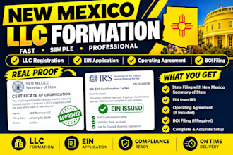 register your new mexico llc with ein and complete llc formation