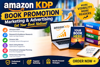 promote your amazon KDP book with marketing and advertising