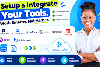 setup smartsheet confluence jotform notion procore todoist toggl buildertrend