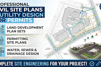 create civil site plan for permit land development