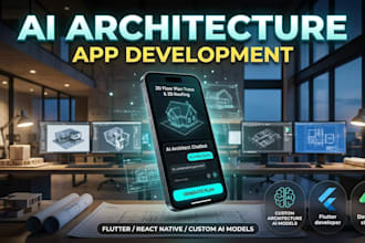 develop architectural ai app for flour plan roofing plan