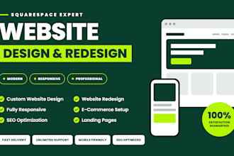 squarespace website design or squarespace website redesign squarespace