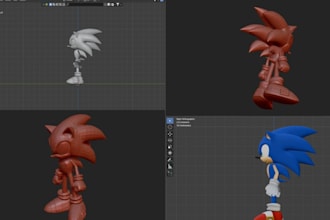 create or rip 3d model and extract 3d game assets sonic convert 3d game model