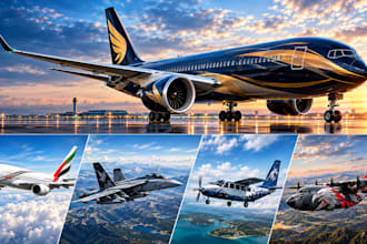 create aircraft liveries and skins for msfs 2020, msfs 2024,xplane and dcs world