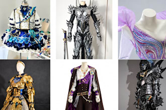sew custom fabric cosplay costumes anime video game use spandex satin cotton