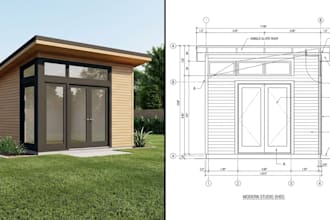 design custom backyard shed, garage, and accessory plans