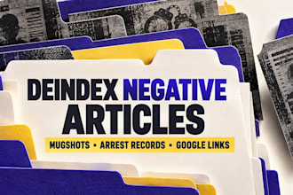 deindex negative articles, mugshots, arrest records, false news, google links