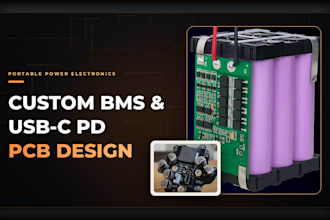 design bms battery charging usb c pd lithium battery protection pcb portable pcb