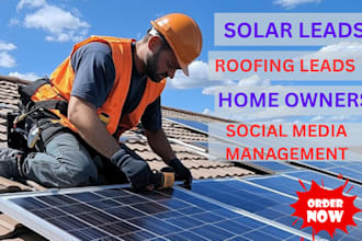 get roofing leads, solar leads and hvac leads with facebook ads