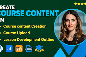 create course content on learnworld, talentlms, moodle, graphy and wordpress lms