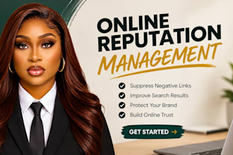 do online reputation management, ORM service  to suppress negative links