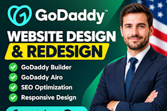 design godaddy website design redesign godaddy SEO, godaddy builder godaddy airo