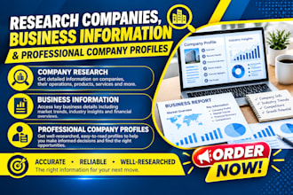 research companies, business information and professional company profile