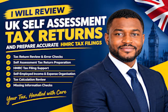 review UK self assessment tax returns and prepare accurate hmrc tax filings