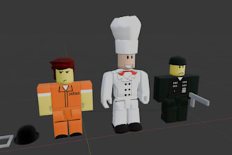 create roblox low poly model with animation props accessories objects roblox ugc