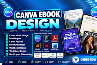 open canva ebook design , workbook , canva coaching ebook