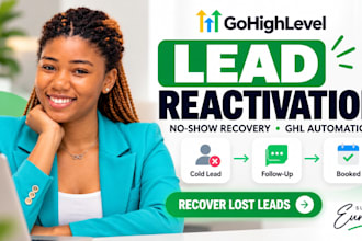 set up gohighlevel lead reactivation, no show recovery and ghl automation