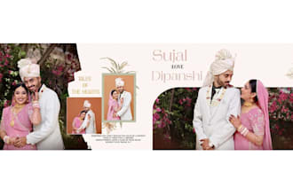 design modern wedding album layouts and photobooks